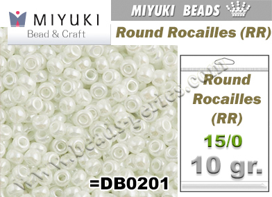 RR00420 - Miyuki - Rocalla - 15/0 - Opaque White Pearl (10 gramos)