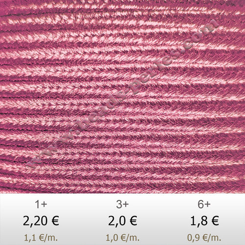 Textil - Soutache Metalizado - 3mm - Heather Violet (2 metros)
