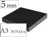 Negro 5 mm A3 (29,7x42 cm) No Adhesivo 